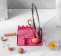 Silicone Utensil Rest with Lid Holder 