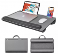 Portable PU Leather Lap Desk with Cushion Pillow