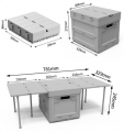 Multi-functional Foldable Camping Storage Box