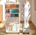 5-Tier Deluxe Tableside Bookshelf with Wheels