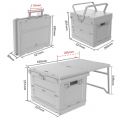 Upgraded Folding Camping Box with Handle