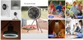 Portable Camping Fan with LED Light