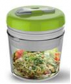 Salad pot with spiralizer 